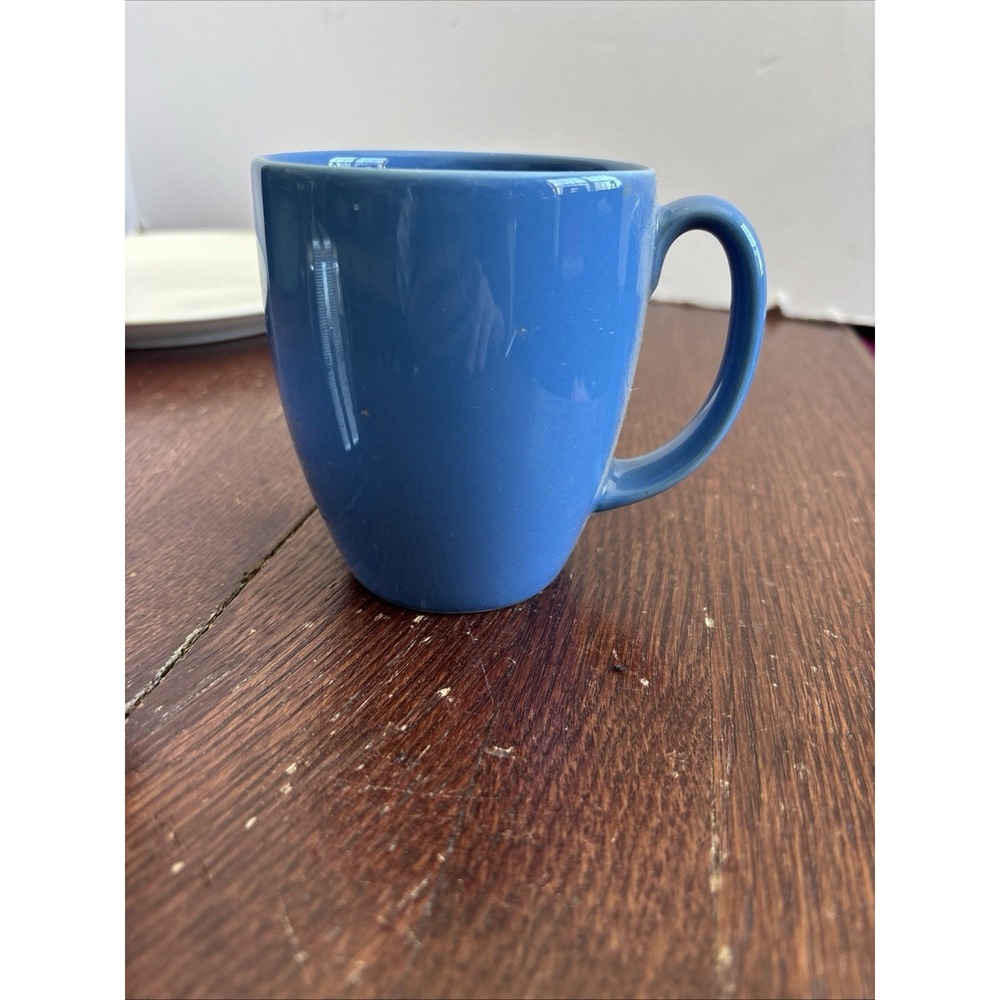 Corelle Coordinates Stoneware Mug Coffee‎ Tea Cup Medium Blue Thailand 12oz Cafe
